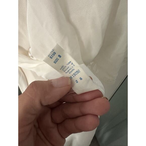 VINTAGE Olga Long Nylon & Lace Peignoir Button Open Robe Size Small - Picture 8 of 9